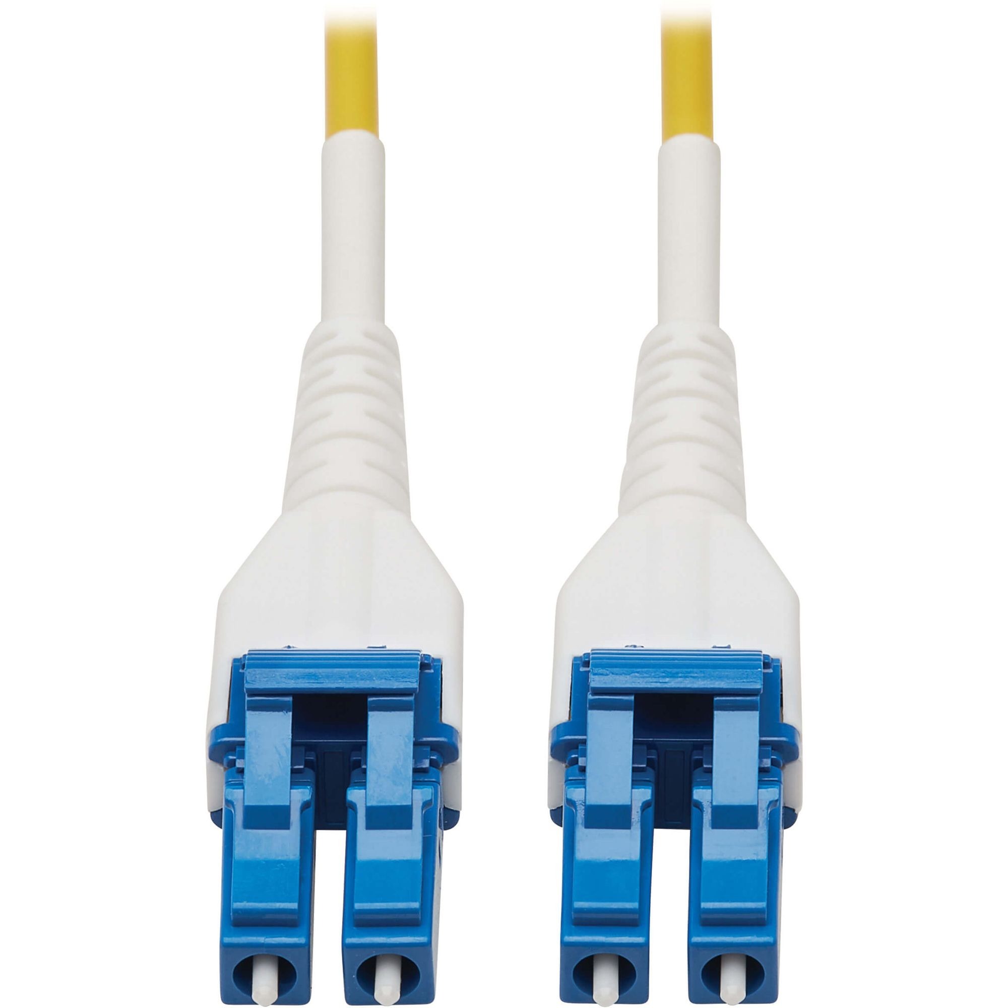 Eaton Tripp Lite Series 100G Duplex Singlemode 9/125 OS2 Armored Fiber Optic Cable (LC/LC Duplex M/M), LSZH, Yellow, 15 m (49.2 ft.)