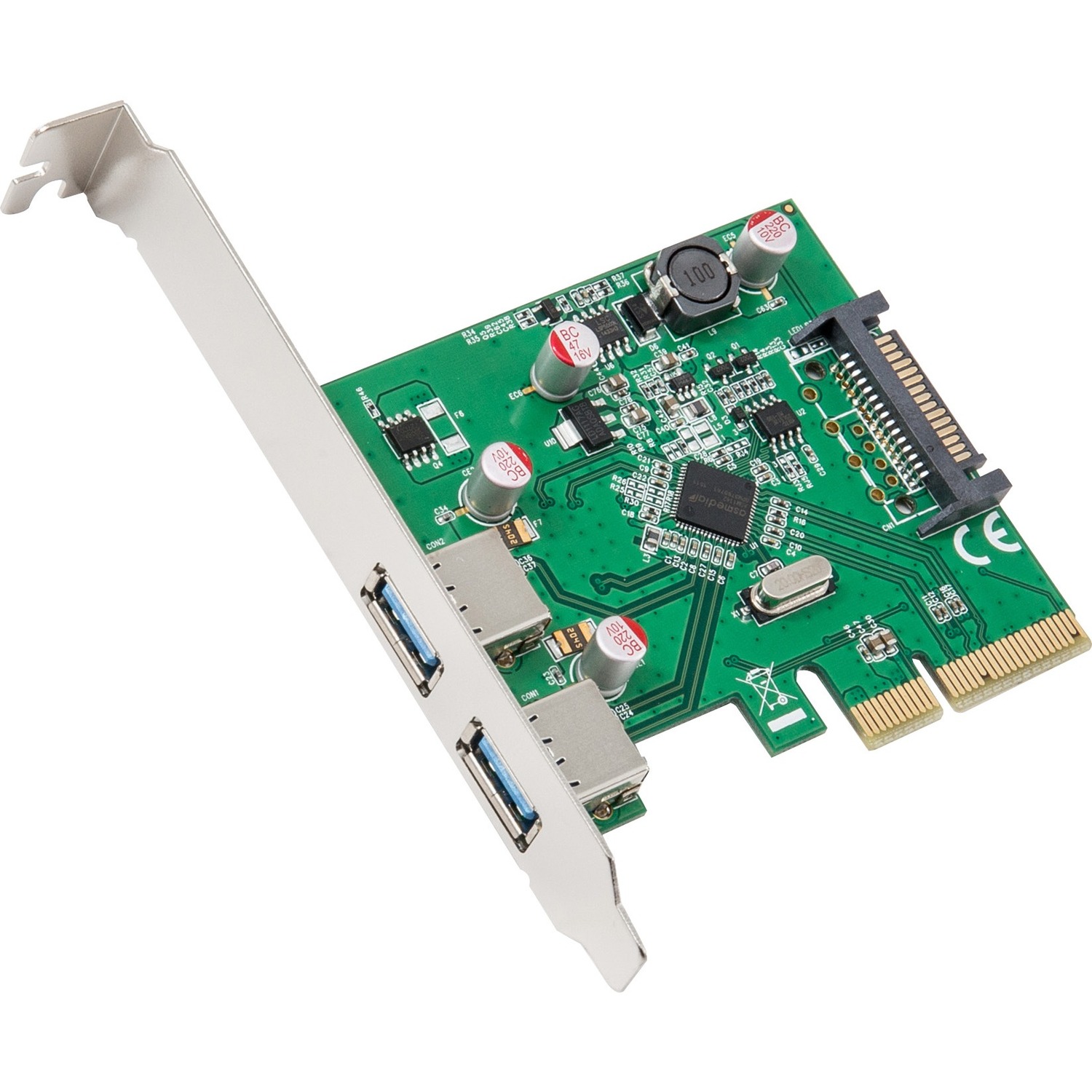 SYBA Multimedia USB 3.1 Type-A PCI-E 3.0 x4, 2 Port