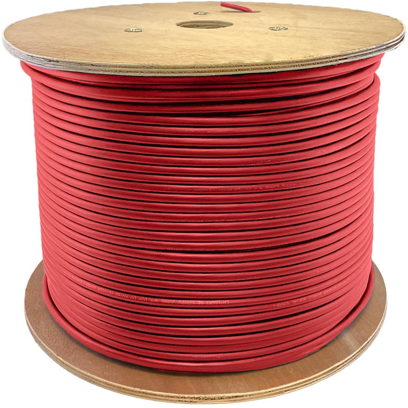 AddOn 1000ft Non-Terminated Red OM1 Duplex OFNR (Riser-Rated) 2-Strand Fiber Bulk Cable