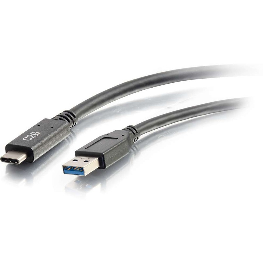 C2G 3ft (0.9m) USB-C&reg; to USB-A 3.2 Gen 1 (5Gbps) Cable M/M - Black