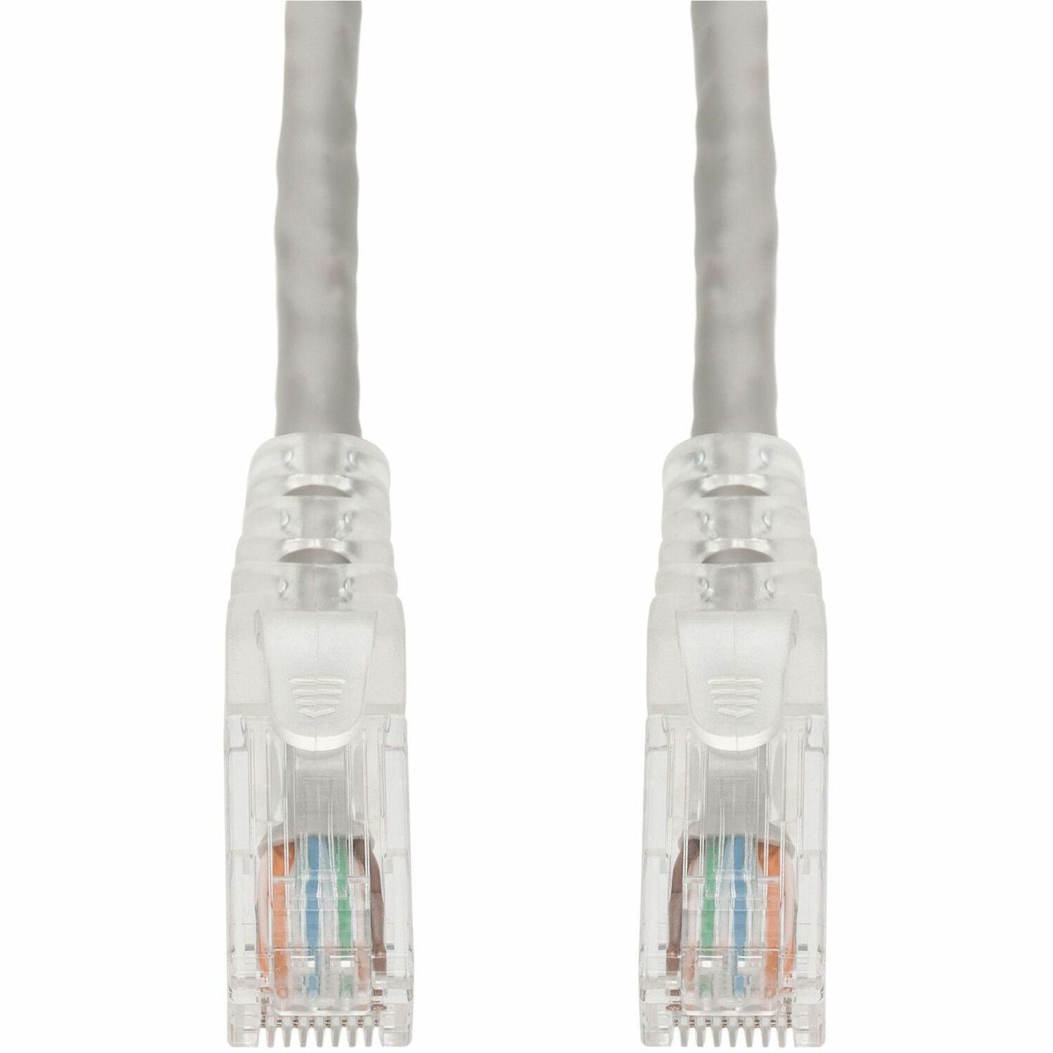 AddOn 6ft Gray CAT6A PVC Ethernet Cable Snagless Easy Clear Boot TAA RJ-45 M/M CAT 6A
