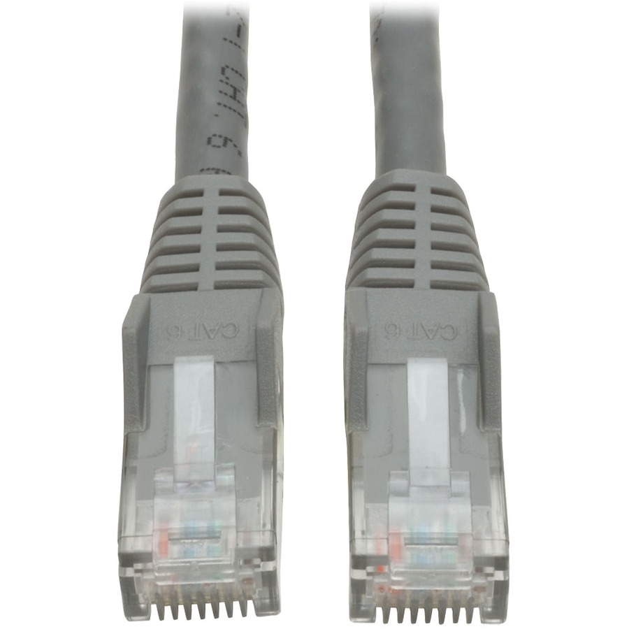 Tripp Lite by Eaton Cat6 Gigabit Snagless Molded (UTP) Ethernet Cable (RJ45 M/M) PoE Gray 15 ft. (4.57 m)