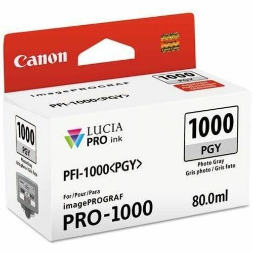 Canon LUCIA PRO PFI-1000PGY Original Inkjet Ink Cartridge - Photo Gray Pack