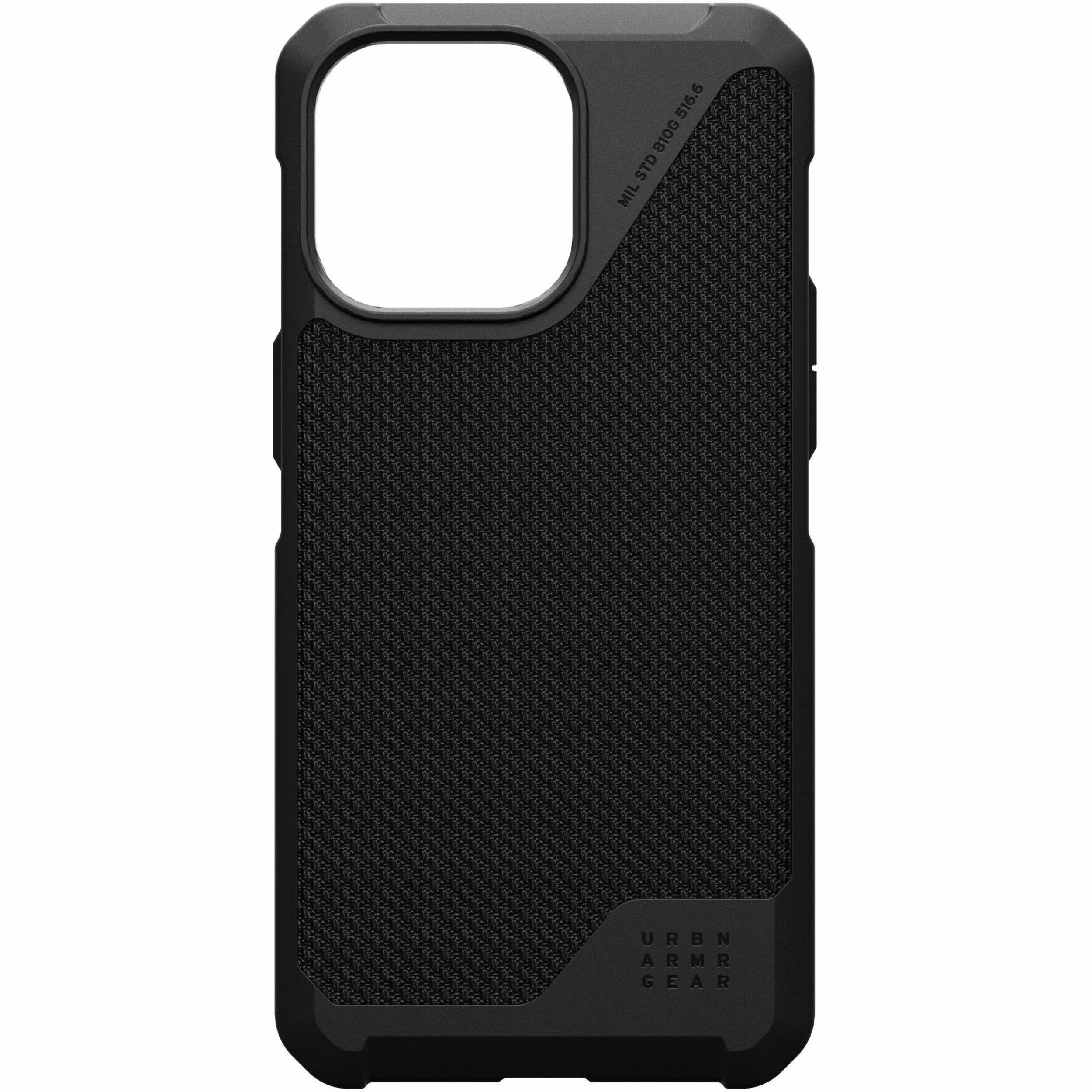 Urban Armor Gear Metropolis LT iPhone 15 Pro Max Case - Kevlar Black