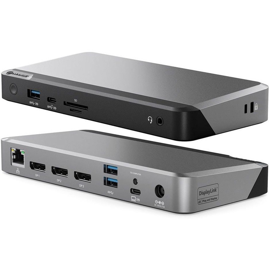 Alogic Universal Dock Triple Display Screen 4K docking station with 100W power delivery PD DP Alt Mode USB-C and USB-A devices