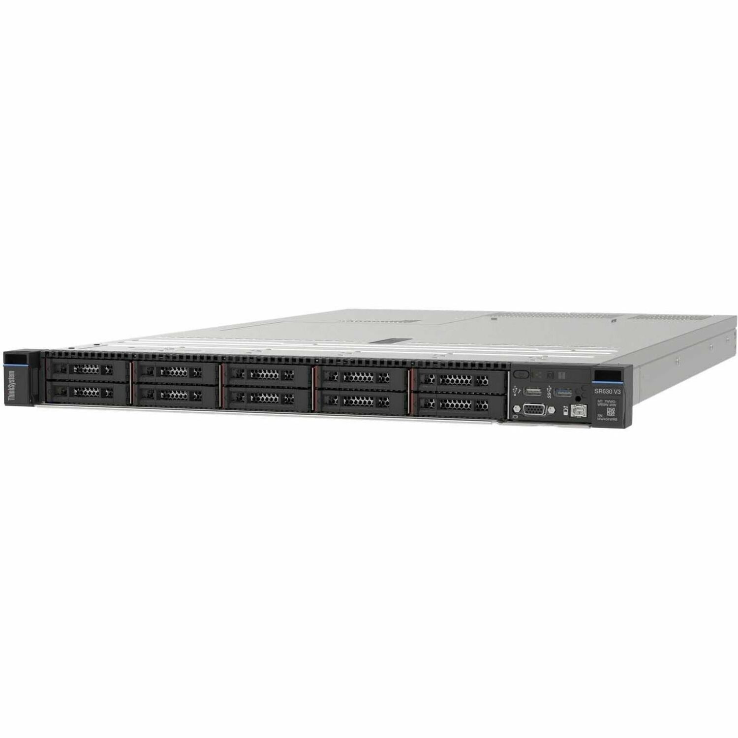 Lenovo ThinkSystem SR630 V3 7D73A05KNA 1U Rack Server - 1 Xeon Silver 4509Y 2.60 GHz - 32 GB RAM - Serial ATA/600 Controller