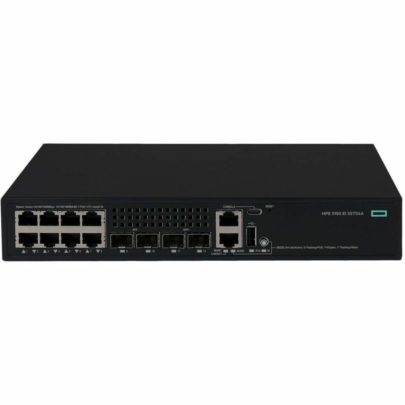 HPE Comware Switch 8p 10M/100M/1G PoE+ 2p SFP 1G 2p SFP+ 1G/10G 5150EI
