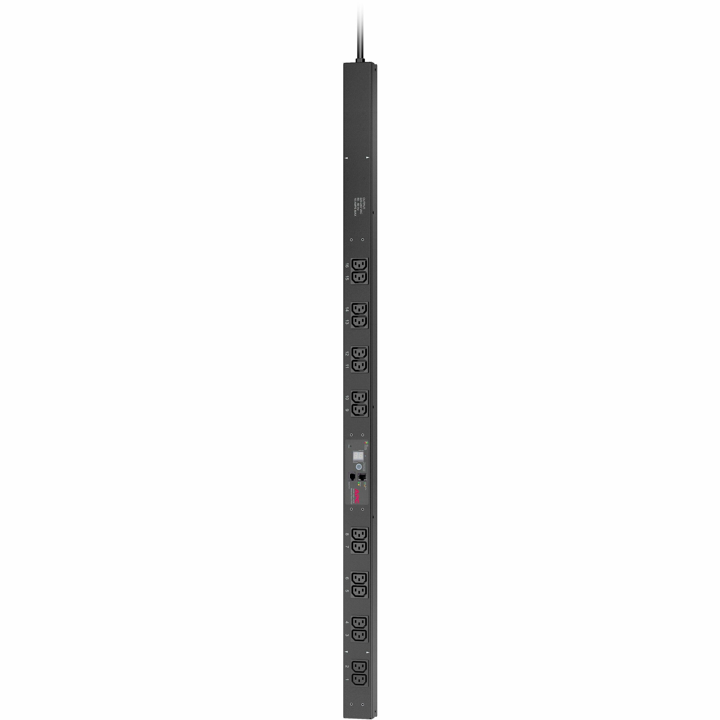 APC NetShelter Metered Rack PDU, Zero U, 10A, 230V, 16 C13 outlet