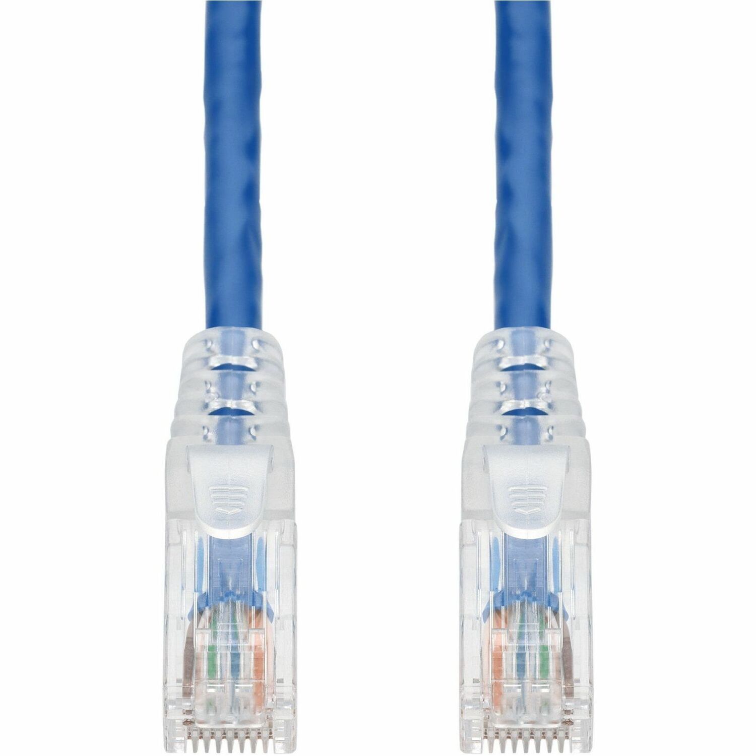 AddOn 14ft Blue CAT 6A PVC Ethernet Cable Snagless Easy Clear Boot TAA RJ-45 M/M