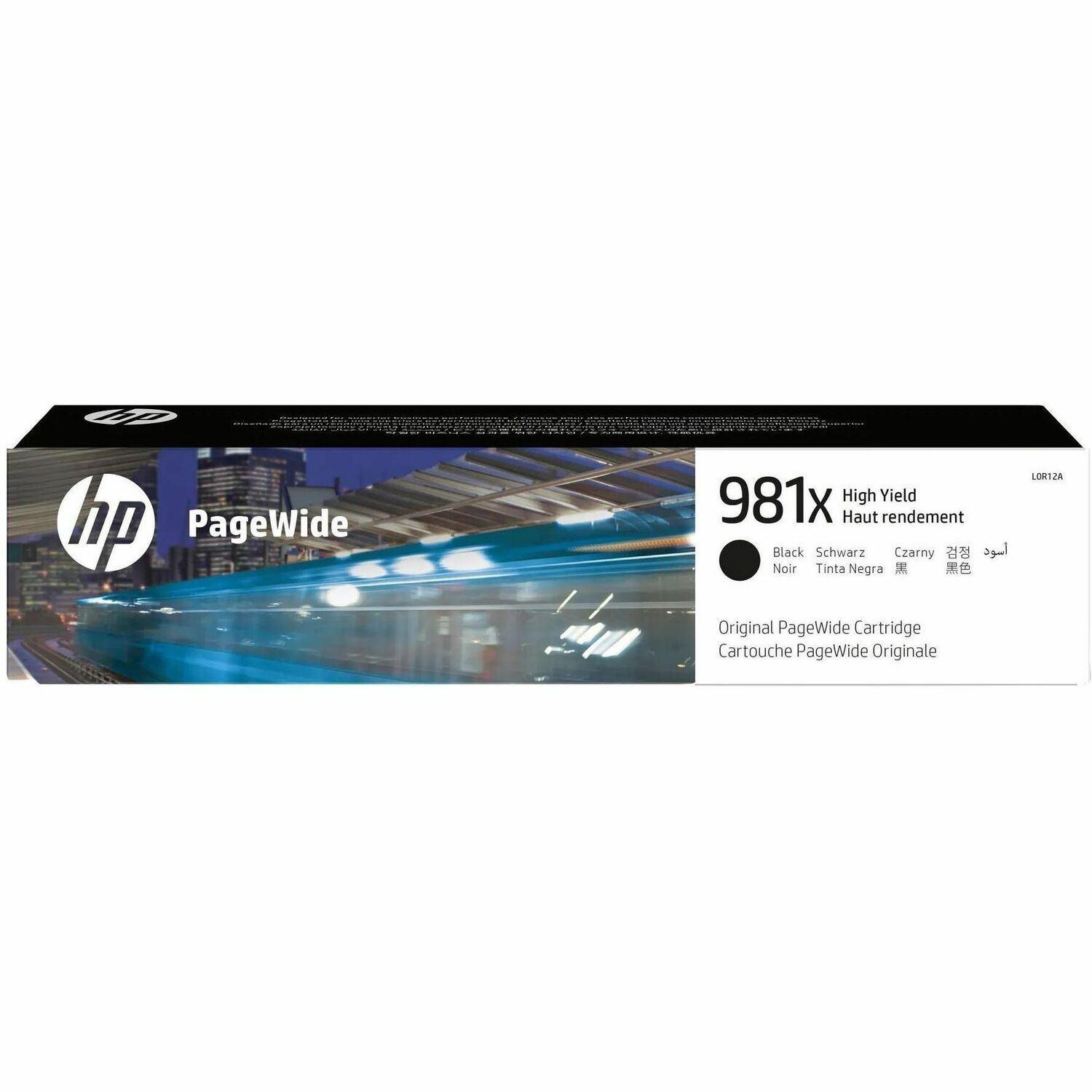 HP 981X (L0R12A) Original High Yield Page Wide Ink Cartridge - Single Pack - Black - 1 Each