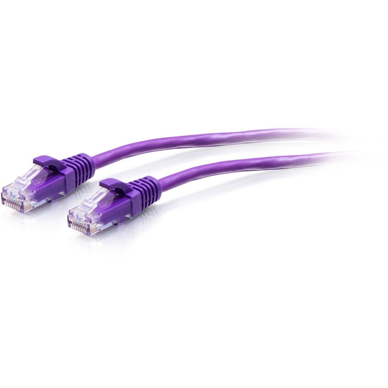 C2G 5ft Cat6a Snagless Unshielded (UTP) Slim Ethernet Cable - Cat6a Slim Network Patch Cable - PoE - Purple