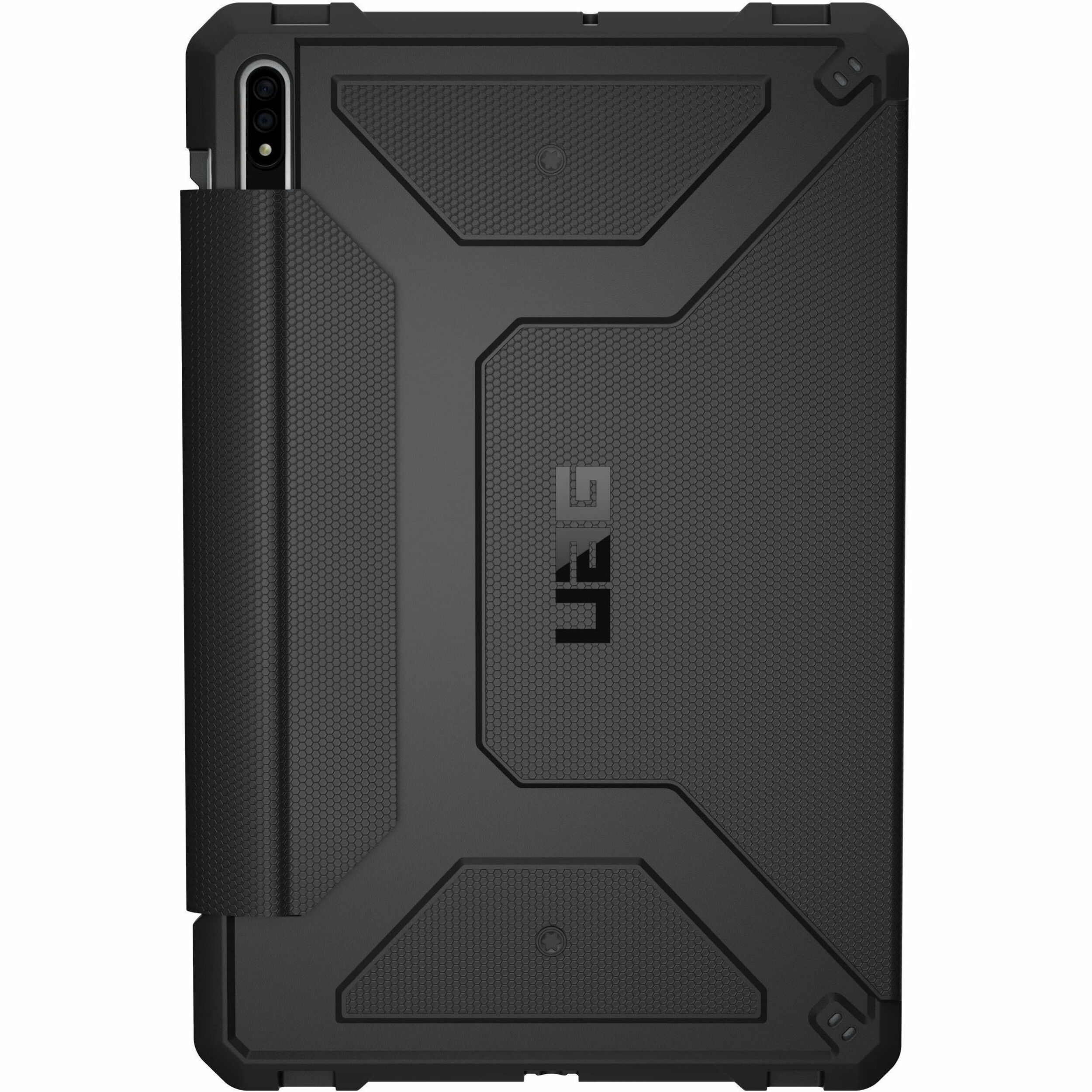 Urban Armor Gear Metropolis Rugged Carrying Case (Folio) for 11" Samsung Galaxy Tab S8, Galaxy Tab S7 Tablet - Black