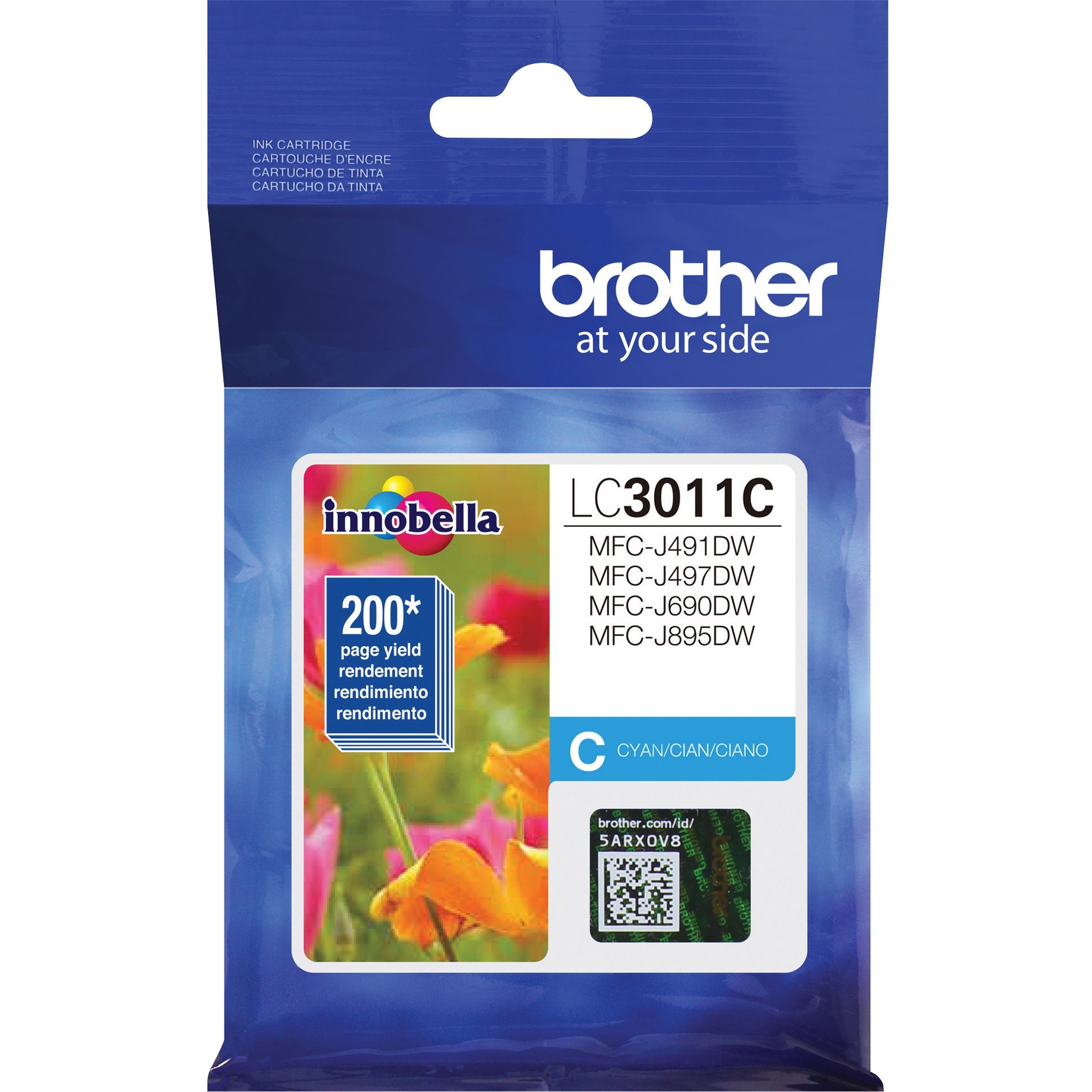 Brother Innobella LC3011C Original Standard Yield Inkjet Ink Cartridge - Single Pack - Cyan - 1 Each