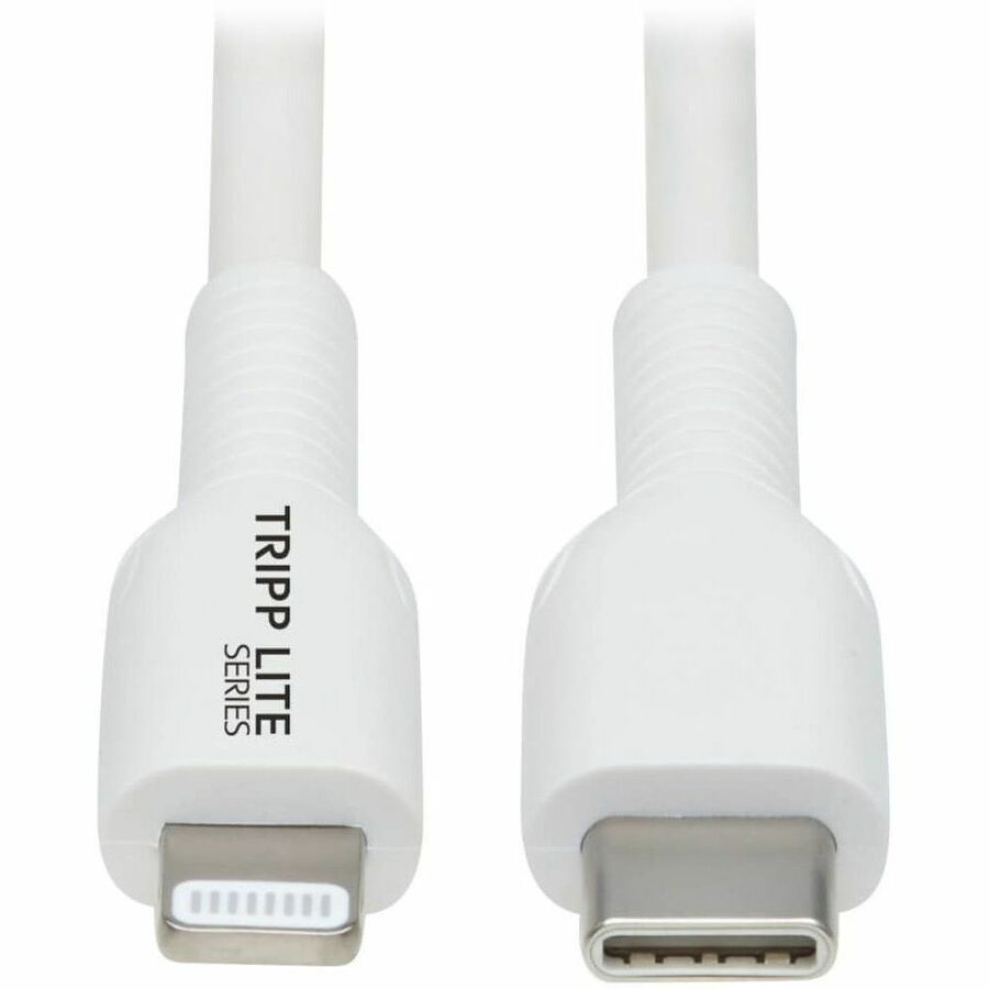Eaton Tripp Lite Series USB-C to Lightning Sync/Charge Cable (M/M), MFi Certified, White, 1 m (3.3 ft.)
