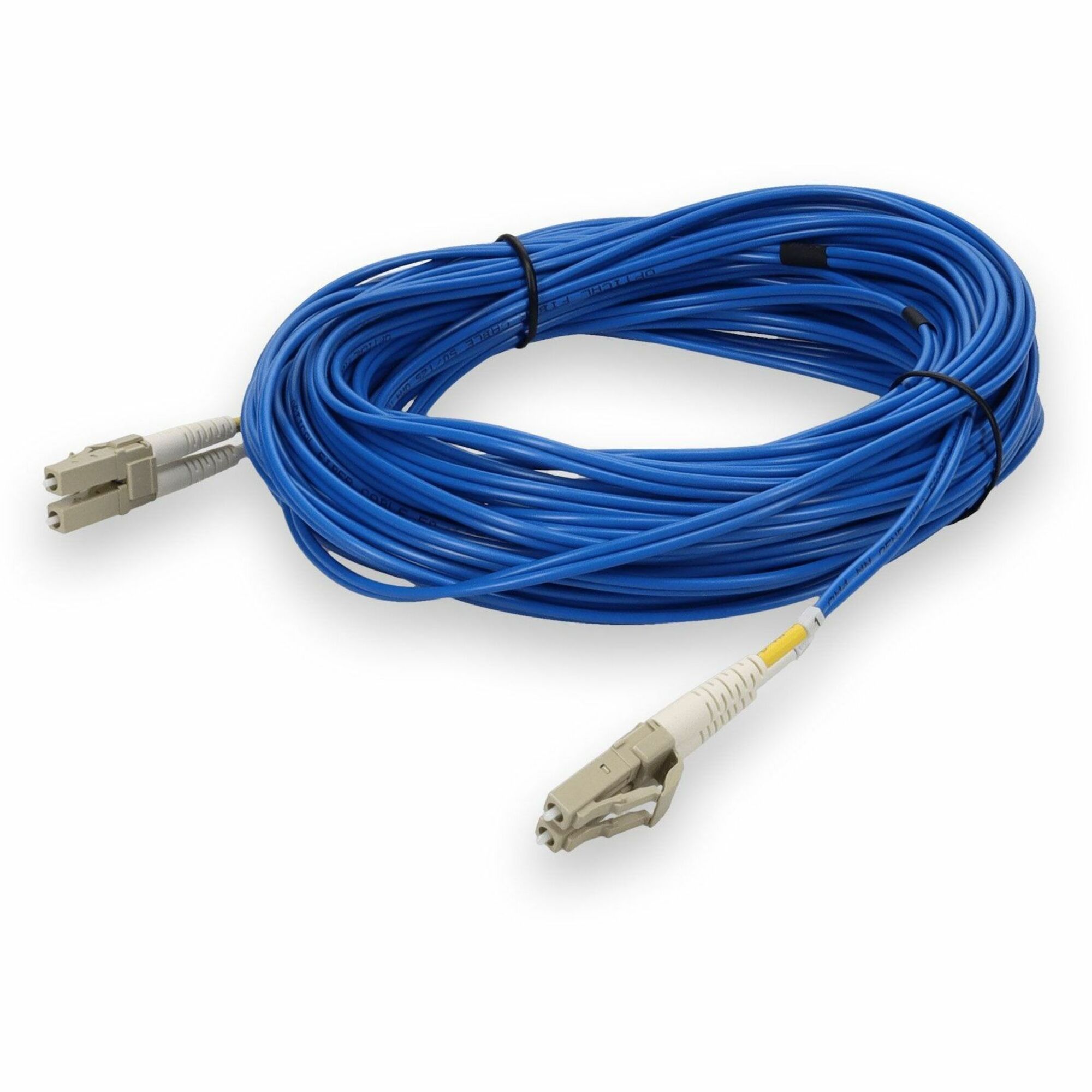 AddOn 15m LC to LC Blue OM4 Duplex OFNR (Riser-Rated) Fiber Patch Cable