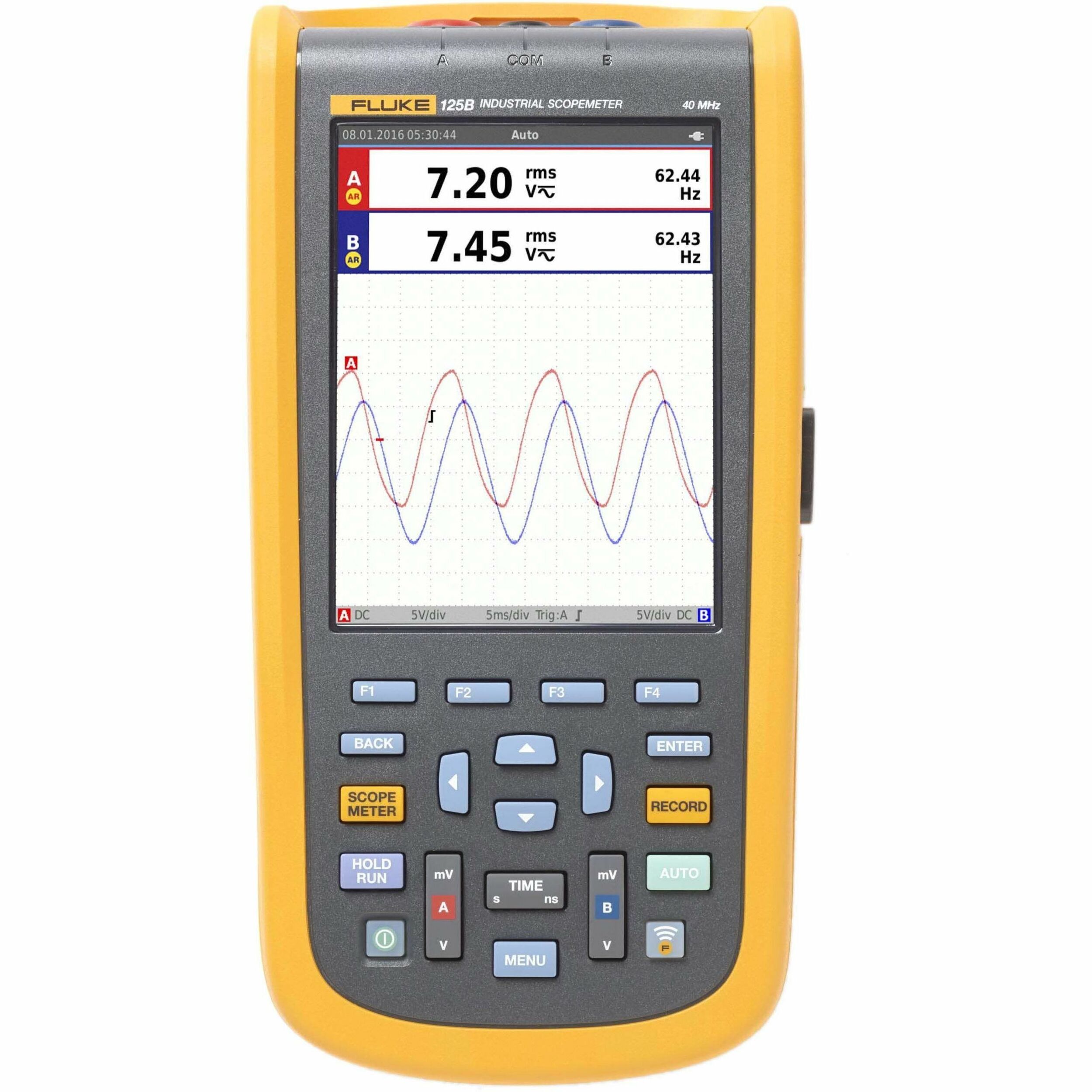 Fluke 120B Series Industrial ScopeMeter Handheld Oscilloscopes
