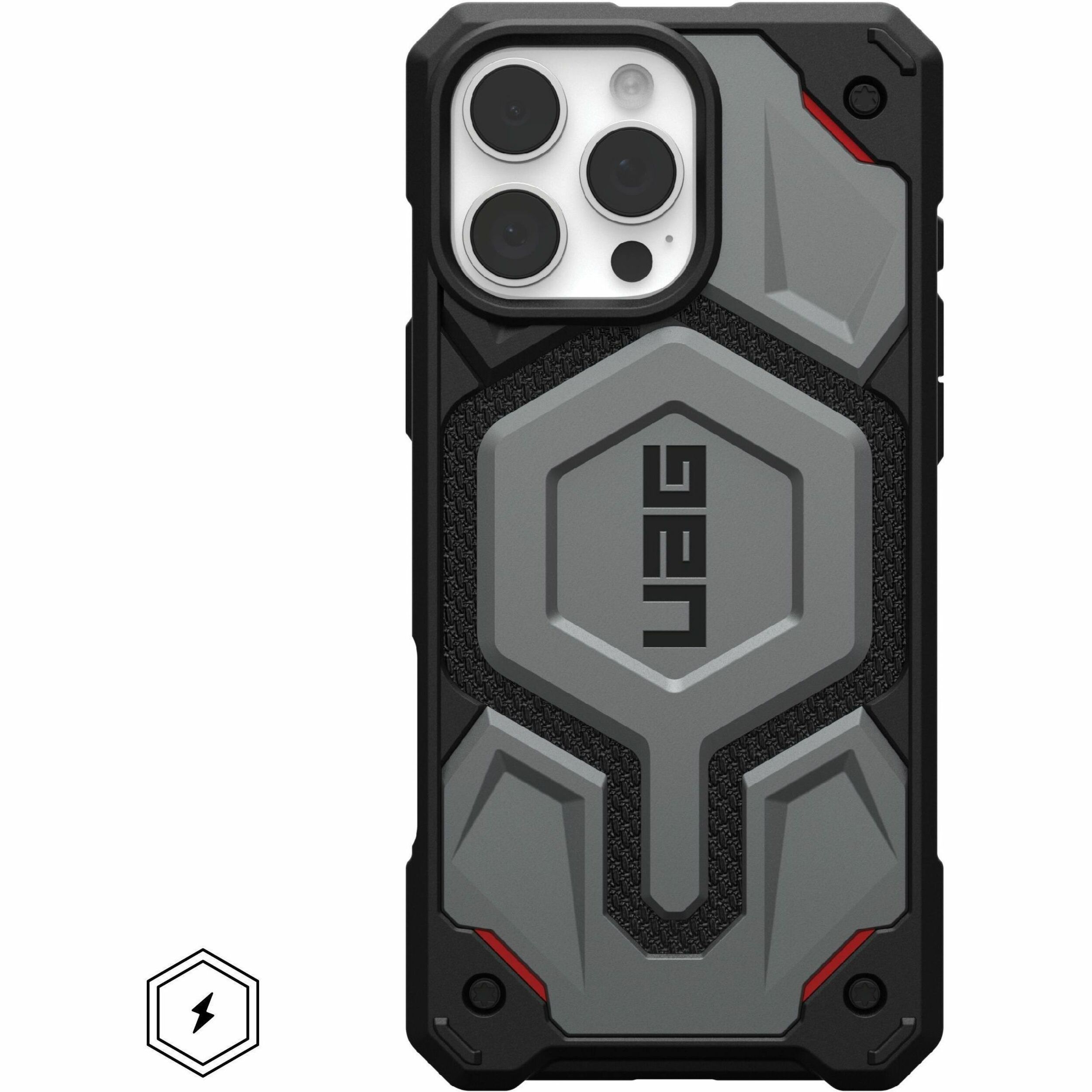 Urban Armor Gear Monarch Pro Kevlar&reg; iPhone 16 Pro Max Case - Kevlar Silver