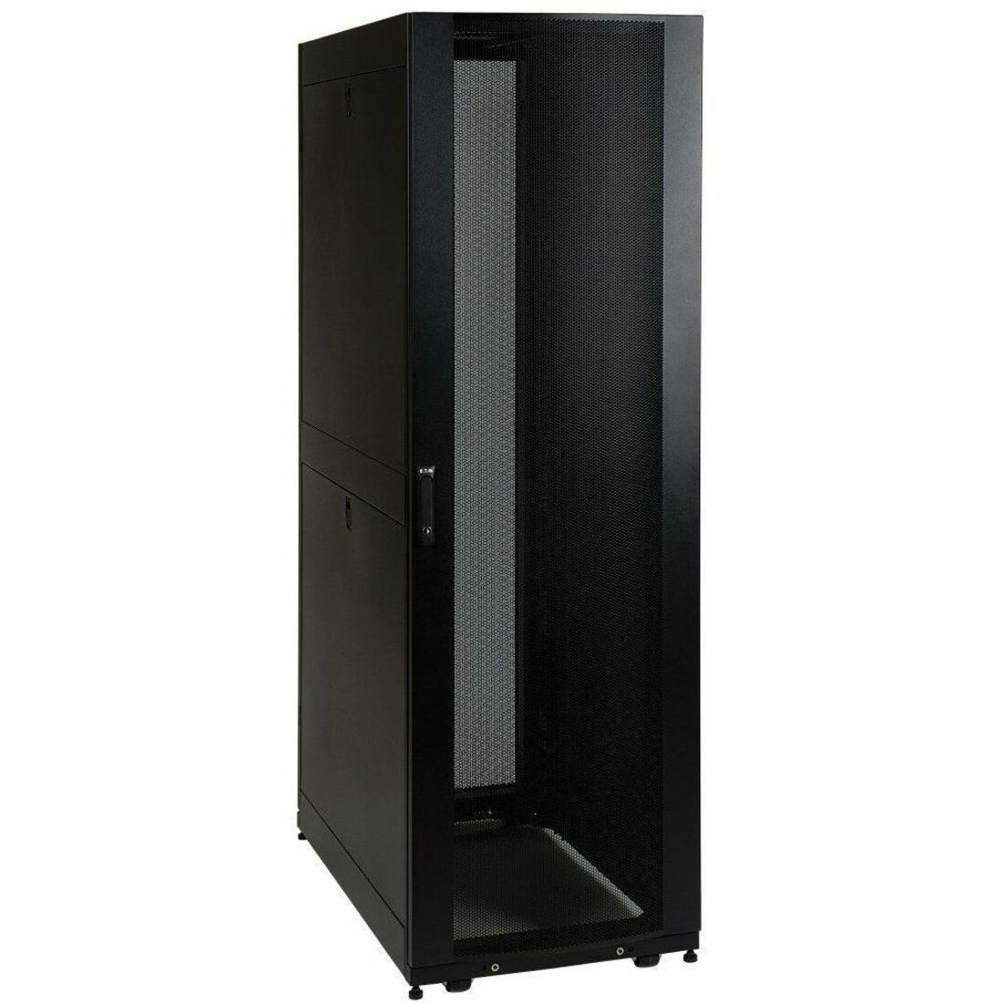 Tripp Lite by Eaton 42U SmartRack Shallow-Depth Rack Enclosure Cabinet Threaded 10-32 Mounting Holes with doors & side panels