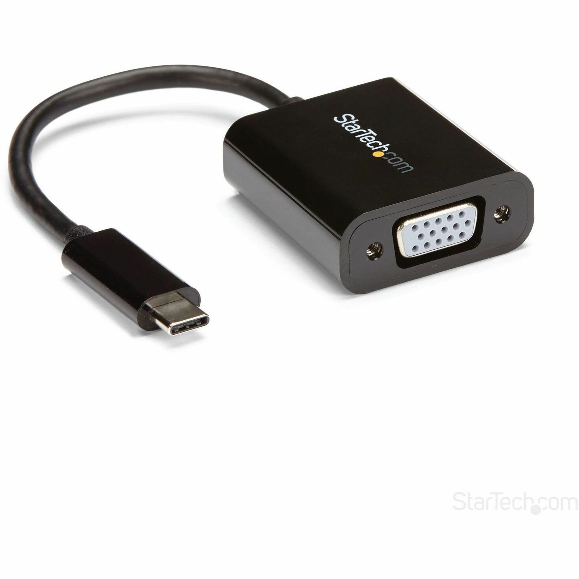 StarTech USB-C to VGA Adapter - Thunderbolt 3 Compatible - USB C Adapter - USB Type C to VGA Dongle Converter