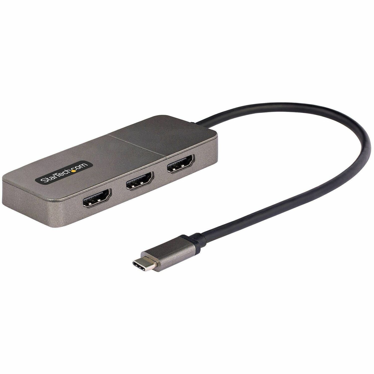 StarTech 3-Port USB-C Multi-Monitor Adapter, Type-C to 3x HDMI MST Hub, Triple 4K60Hz HDMI Laptop Display Extender / Splitter, Windows