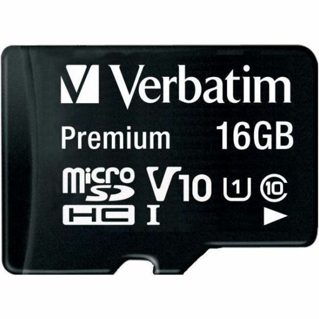 16GB Premium microSDHC Memory Card with Adapter, UHS-I V10 U1 Class 10