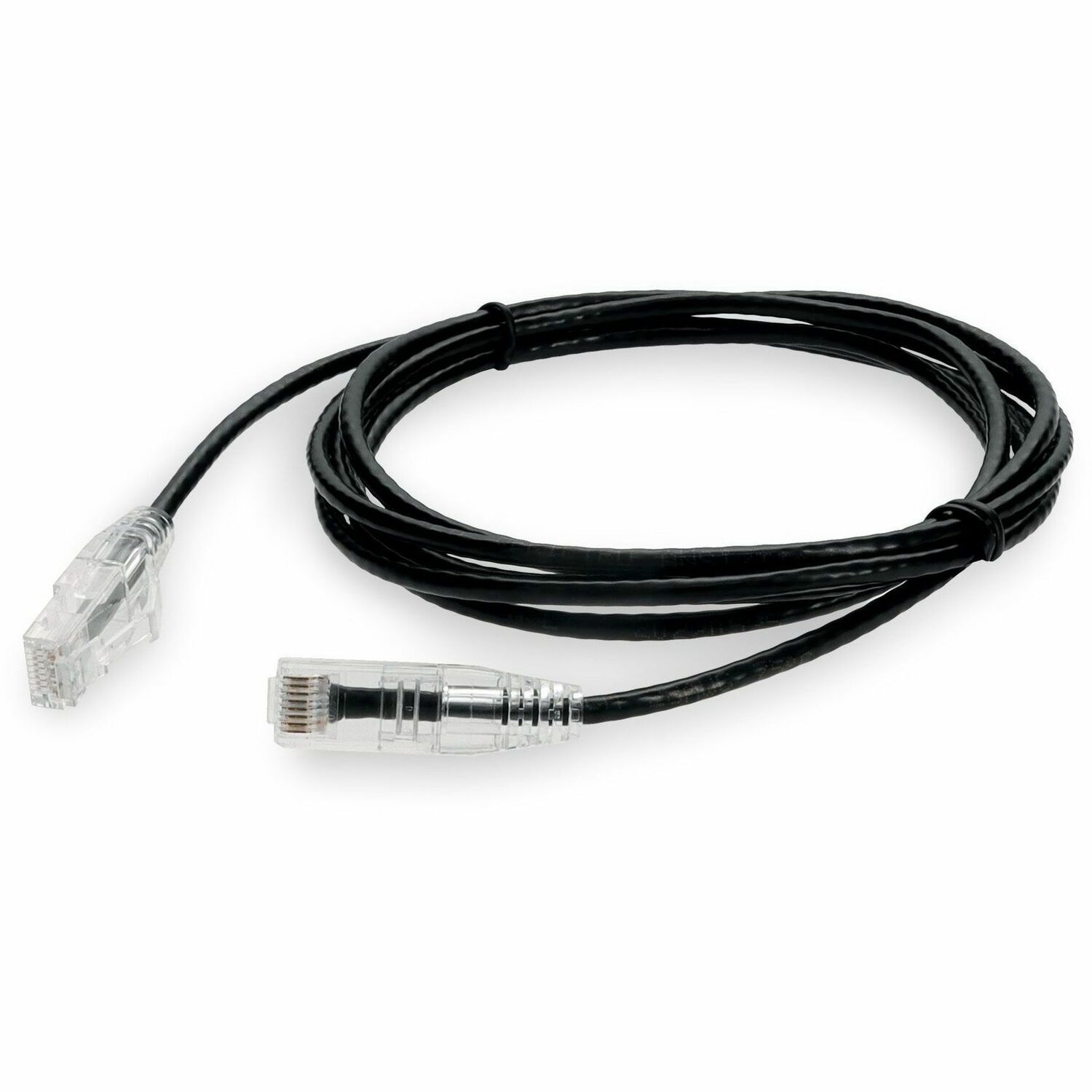 AddOn 10ft Black CAT6 Slim PVC Ethernet Cable Non-Booted RJ-45 M/M CAT 6