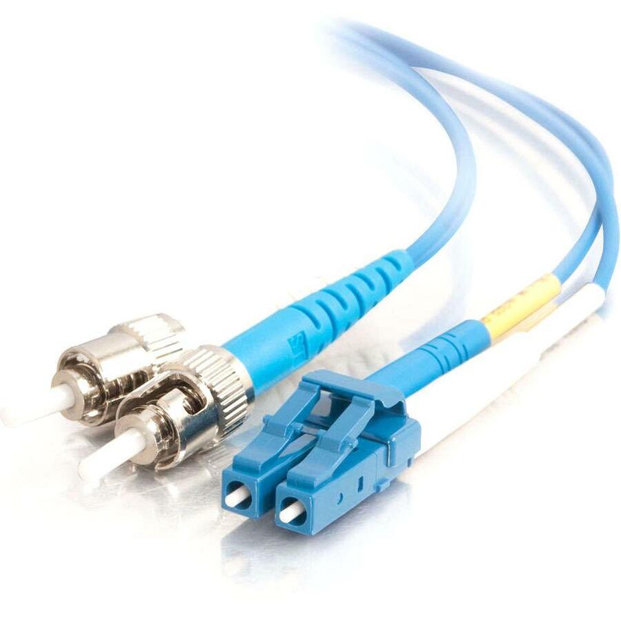 C2G-3m LC-ST 9/125 OS1 Duplex Singlemode PVC Fiber Optic Cable - Blue
