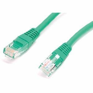 StarTech 1 ft Green Molded Cat5e UTP Patch Cable