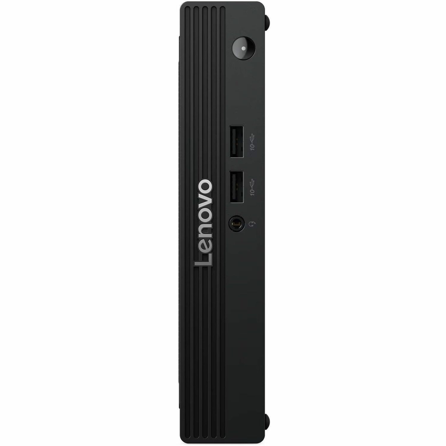 Lenovo V100q 13GG000CUS Desktop Computer - Intel Core N-series i3-N305 - 8 GB - 256 GB PCI Express NVMe 4.0 x4 SSD - Tiny - Black
