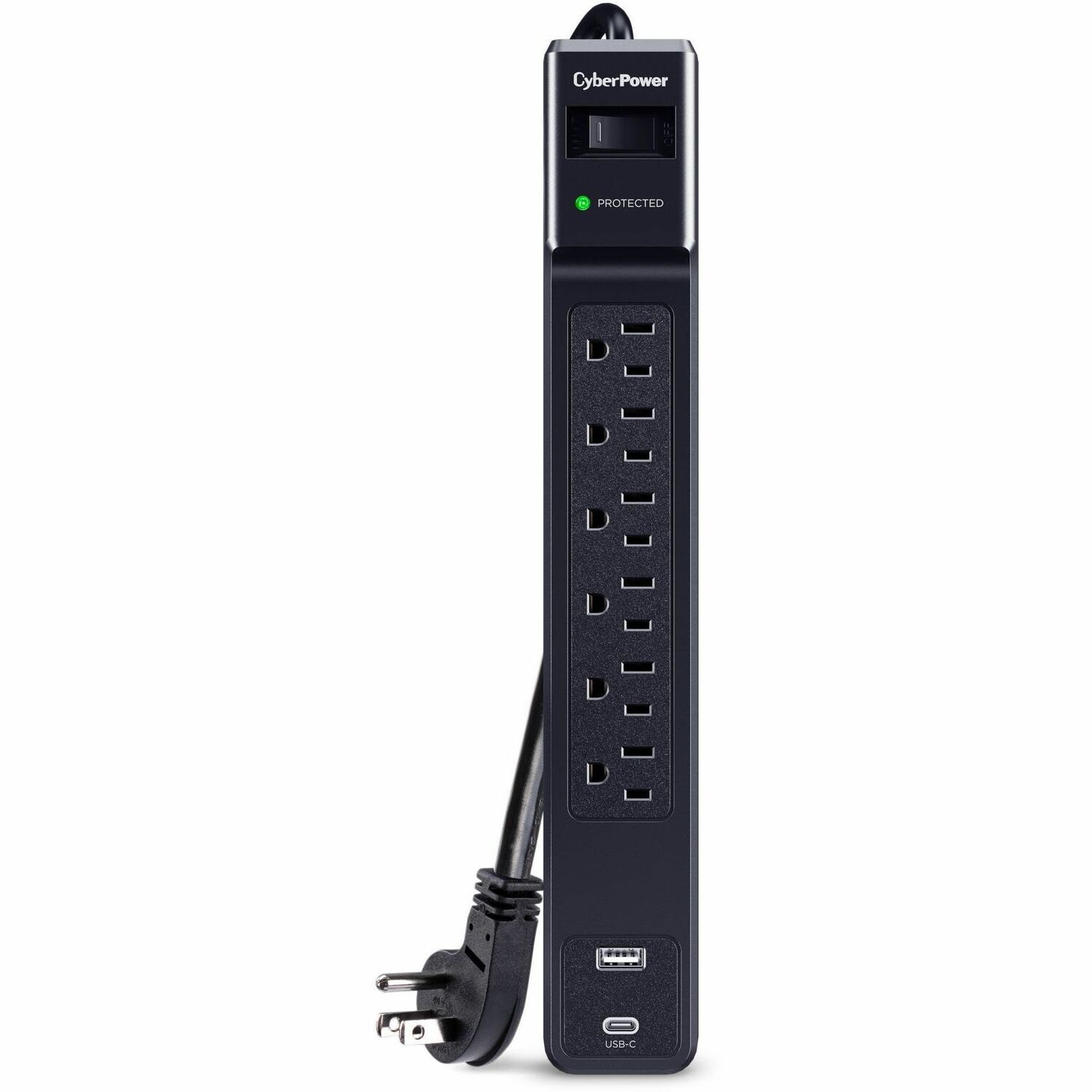 CyberPower CSP604UC Home and Office 6 - Outlet Surge Protector with 1500 J Surge Suppression