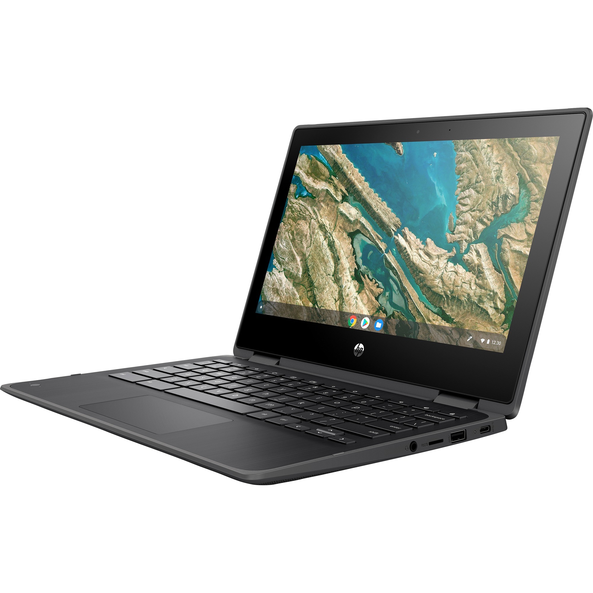 HP Chromebook x360 11 G3 EE 11" Touchscreen Convertible 2 in 1 Chromebook - HD - 60 Hz - Intel Celeron N4120 - 8 GB - 64 GB Flash Memory - Spanish Keyboard - Chalkboard Gray