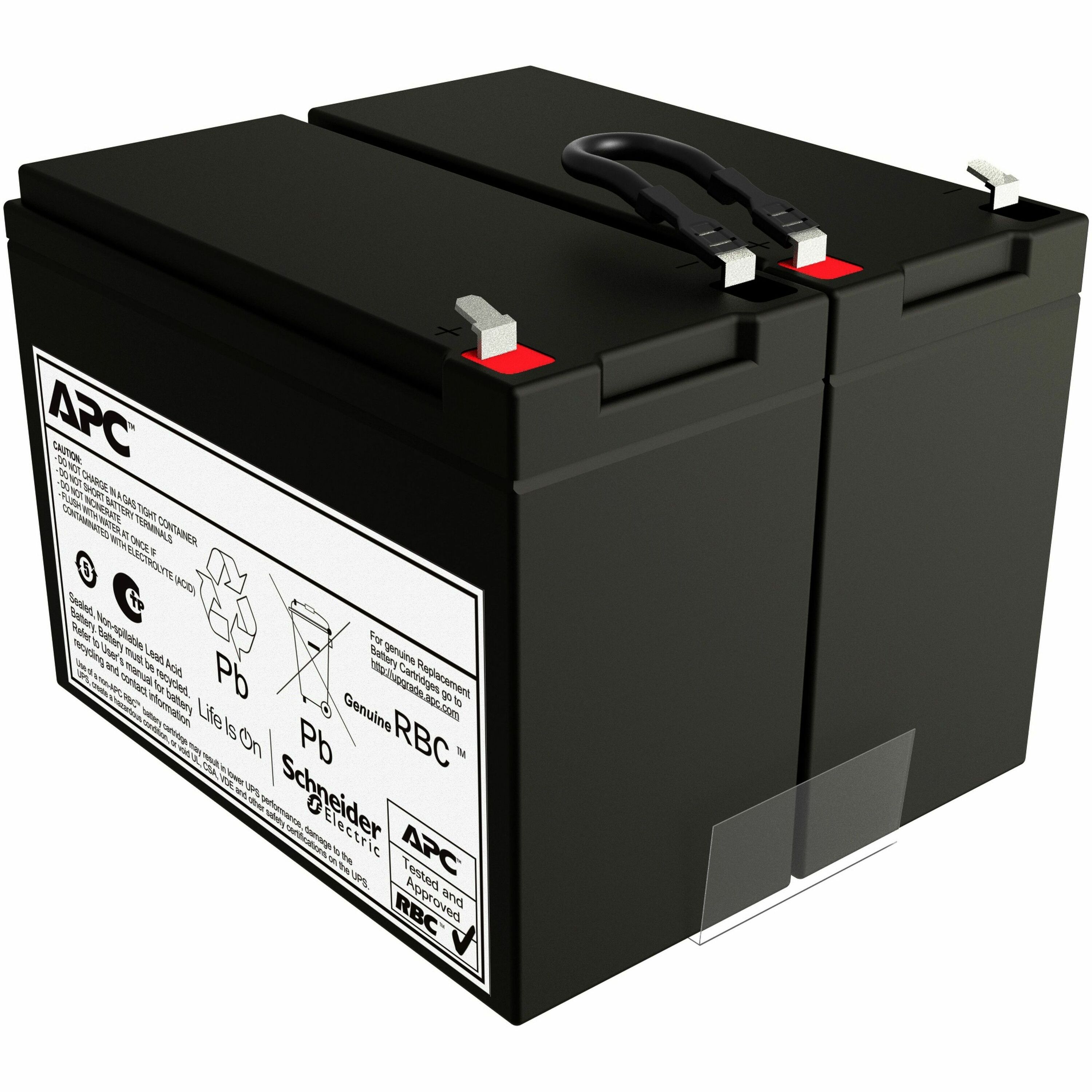 APC Replacement Battery Cartridge, VRLA, 10Ah, 24V DC, 2-year warranty
