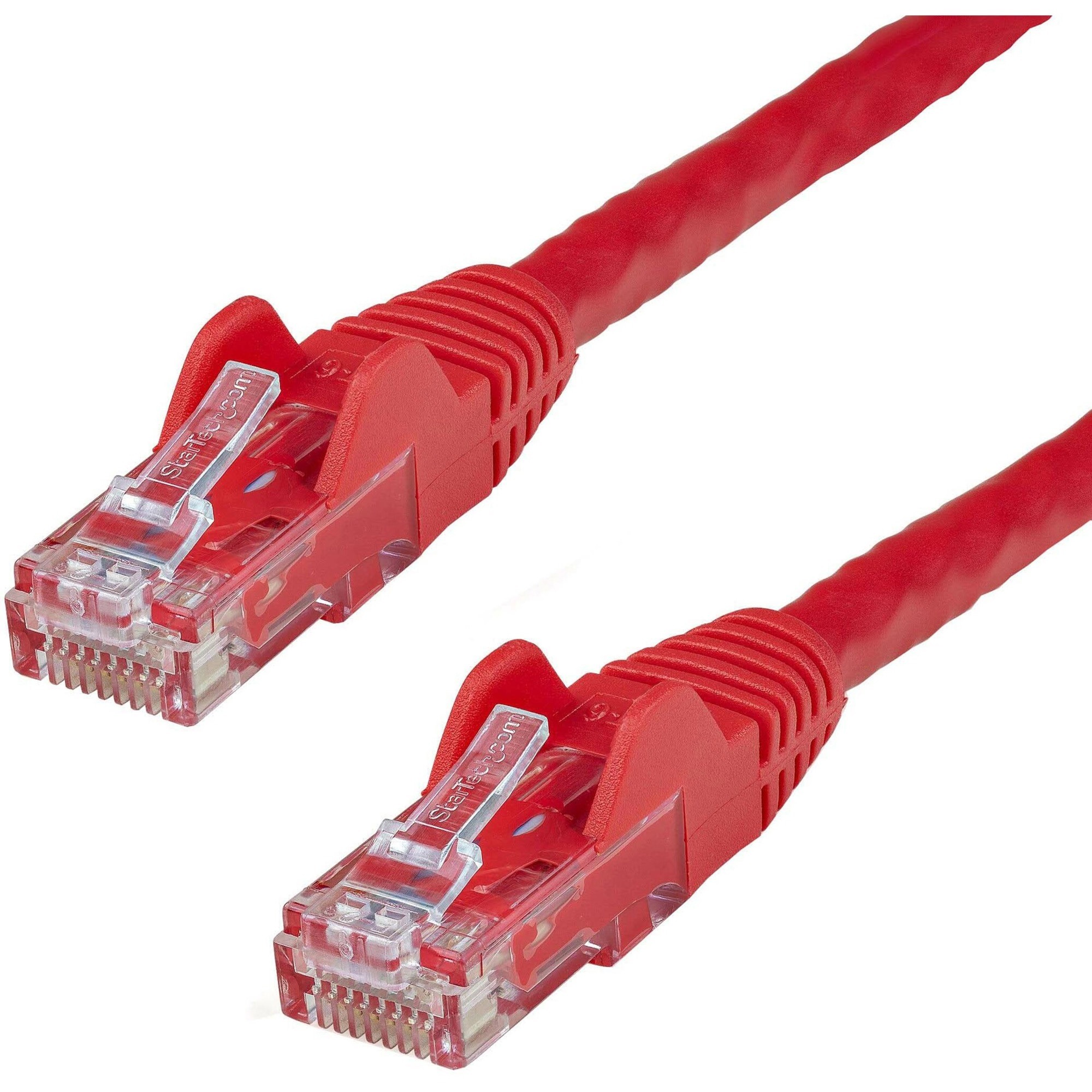 StarTech 6in CAT6 Ethernet Cable - Red Snagless Gigabit - 100W PoE UTP 250Mhz Category 6 Patch Cord UL Certified Wiring/TIA