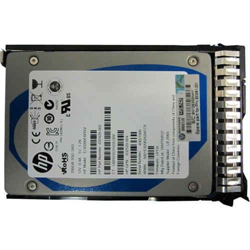 HPE 200 GB Solid State Drive - 2.5" Internal - SAS (6Gb/s SAS)