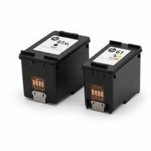 HP 61 Original XL Yield Inkjet Ink Cartridge - Combo Pack - Black - 2 Pack