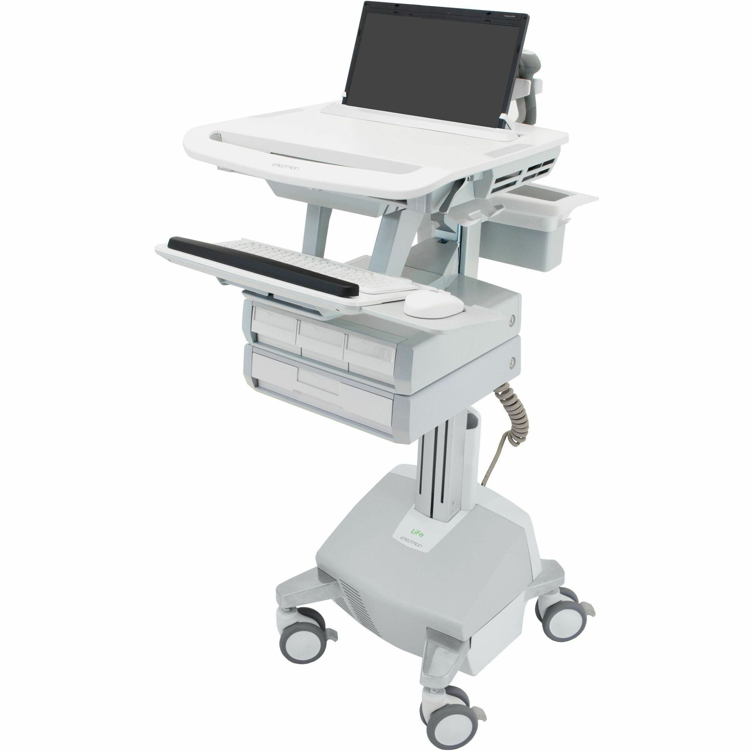 Ergotron StyleView Laptop Cart, LiFe Powered, 4 Drawers (3x1+1), US/CA/MX