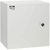 Tripp Lite by Eaton SmartRack Outdoor Industrial Enclosure with Lock - NEMA 4, Surface Mount, Metal Construction, 14 x 14 x 6 in., Gray