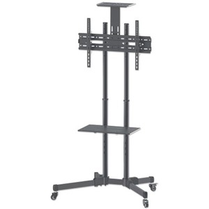 Trolley Mount Stand for TV & Monitors, For screens 37" to 65" , VESA compatability: all between 200x200 to 600x400mm - check the dimensions of the four mounting holes on back of screen to ensure it fits, Max 40kg, Black, LFD, Bracket, Lifetime Warranty