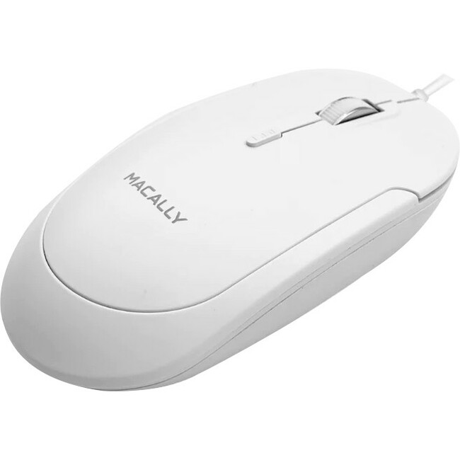 Macally USB-C Optical Quiet Click Mouse for Mac/PC White (UCDYNAMOUSEW)