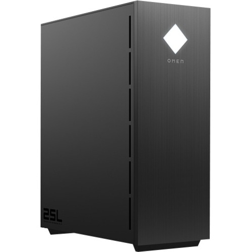 HP OMEN 25L GT12-0010 Gaming Desktop Computer - AMD Ryzen 5 3500 - 8 GB - 512 GB SSD - Tower - Shadow Black, Dark Chrome