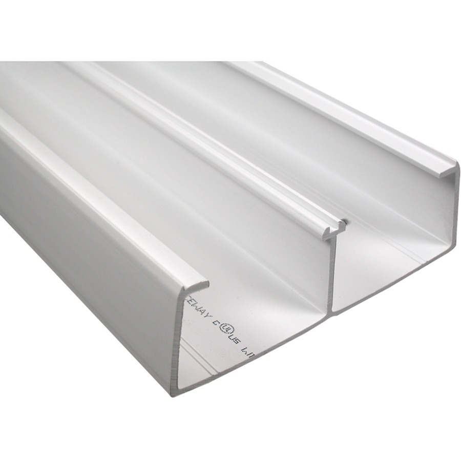 Wiremold 5400TB-WH Two Compartment Raceway Base - Non-Metallic - White - TAA Compliant
