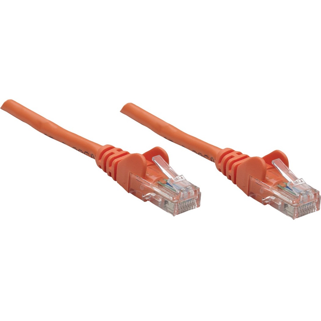 Intellinet Network Solutions Cat5e UTP Network Patch Cable, 100 ft (30 m), Orange