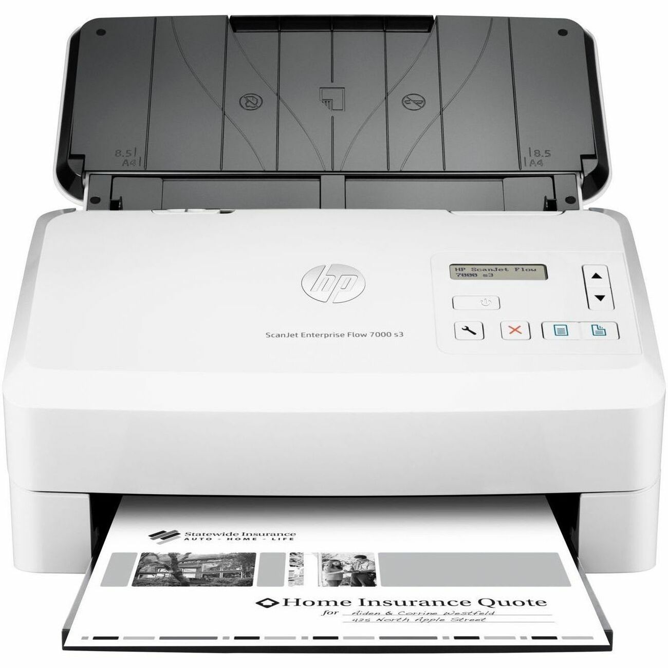 HP Scanjet 7000 s3 Sheetfed Scanner - 600 dpi Optical - White