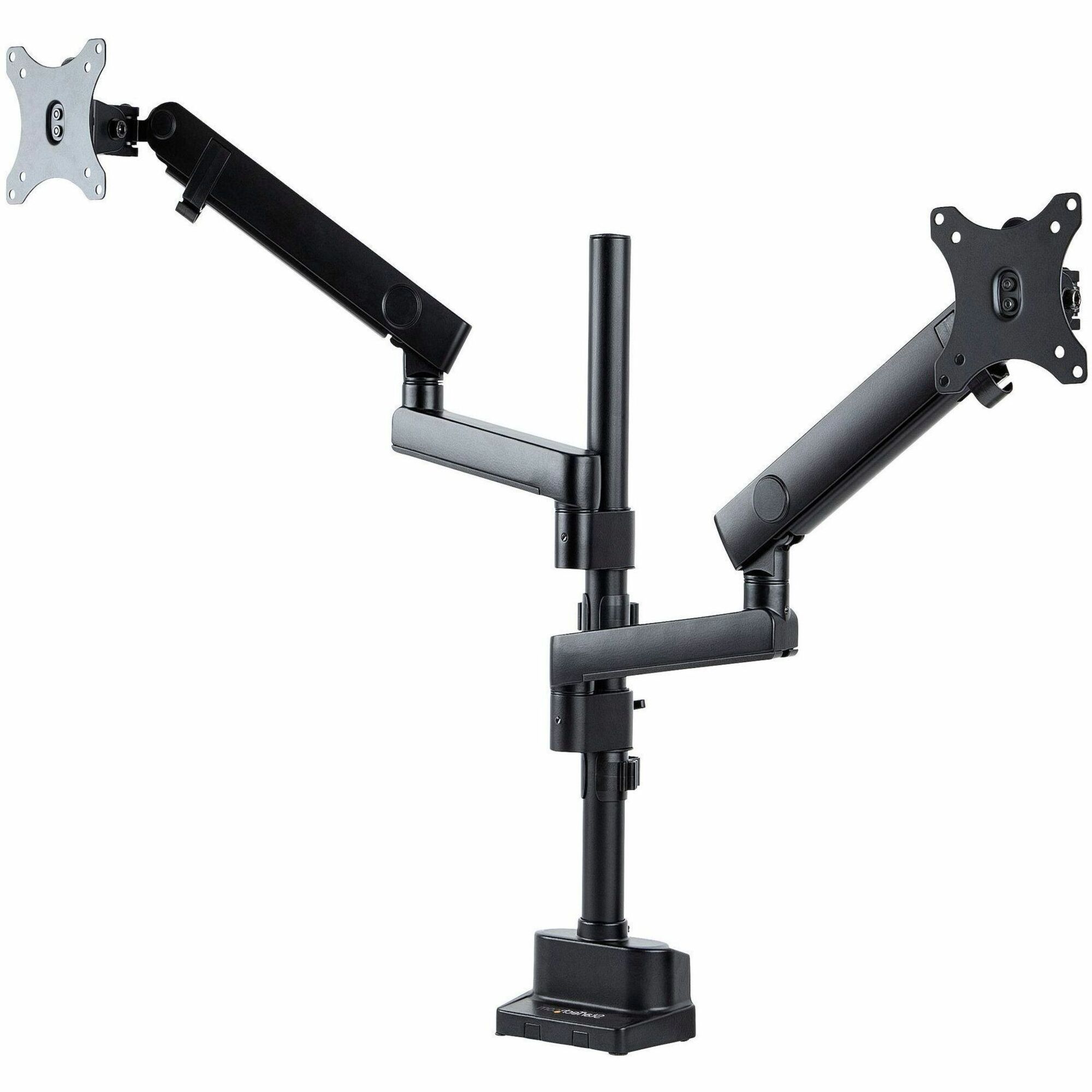 StarTech.com Desk Mount Dual Monitor Arm, Height Adjustable Monitor Mount for 2x VESA Displays up to 32" (17.6lb/8kg), Mechanical Spring