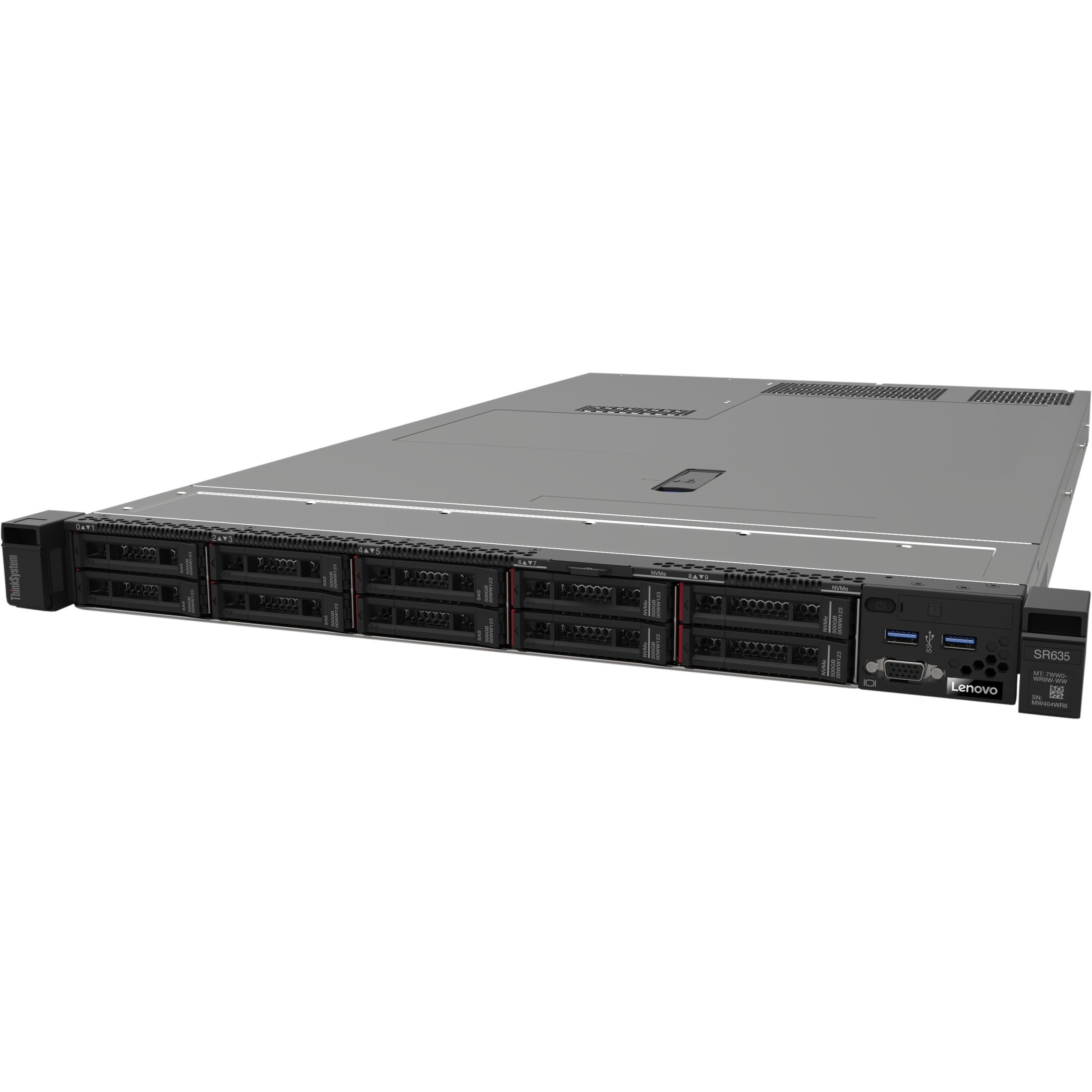 Lenovo ThinkSystem SR635 7Y99A016NA 1U Rack Server - 1 EPYC 7402P 2.80 GHz - 32 GB RAM