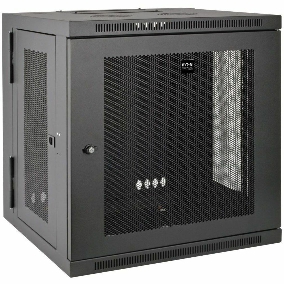 Tripp Lite by Eaton SmartRack 12U Low-Profile Switch-Depth Wall-Mount Small Rack Enclosure Hinged Back