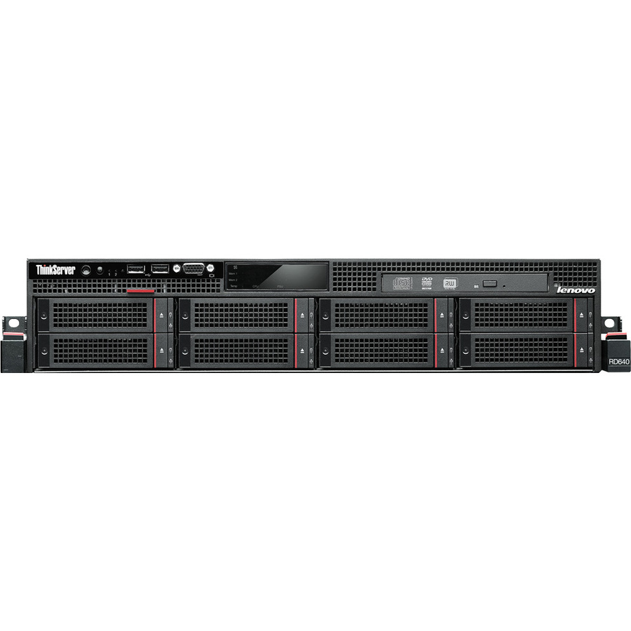 Lenovo ThinkServer RD640 70AY0006UX 2U Rack Server - 1 Xeon E5-2620 v2 2.10 GHz - 8 GB RAM - Serial ATA/600, 6Gb/s SAS Controller