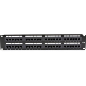 Black Box CAT5e Patch Panel, Punchdown - 2U, Unshielded, 48-Port