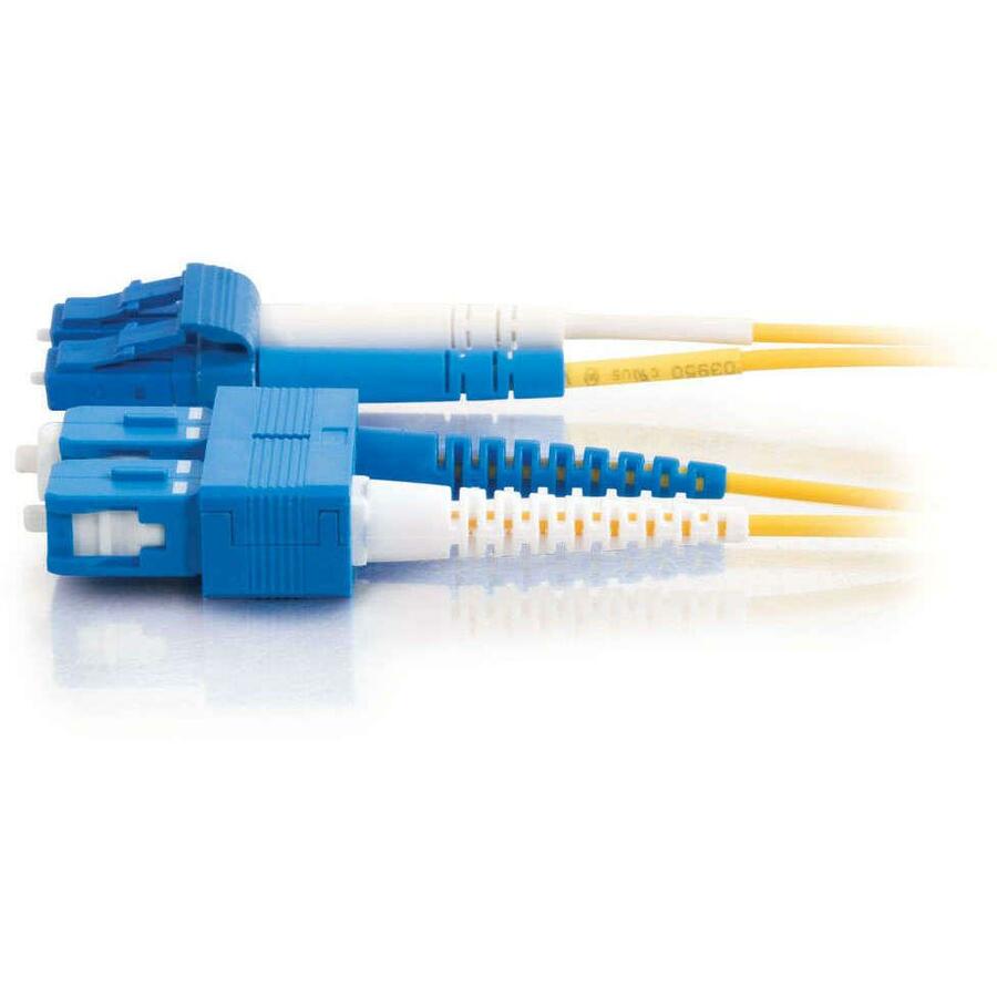 C2G-2m LC-SC 9/125 OS1 Duplex Singlemode Fiber Optic Cable (TAA Compliant) - Yellow