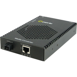 Perle S-1110P-S1SC10D-XT - 10/100/1000 Industrial Temperature PoE Media Converter